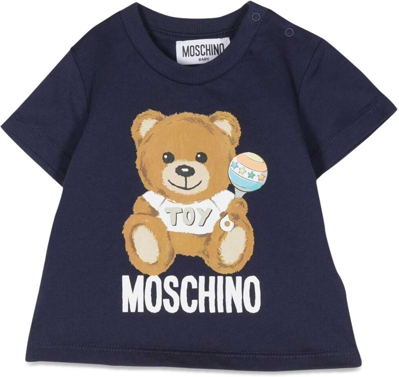 Poze Moschino Teddy Bear Logo T-Shirt BLUE