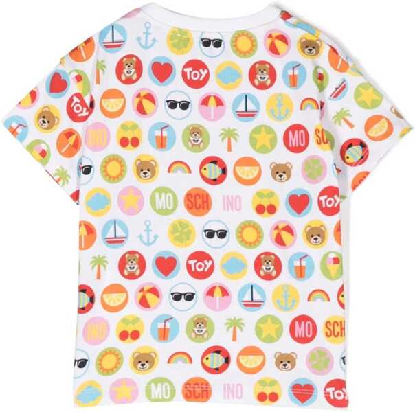 Tricouri Moschino T-Shirt Prints Circles MULTICOLOUR Baieti (BM 9848627) 2
