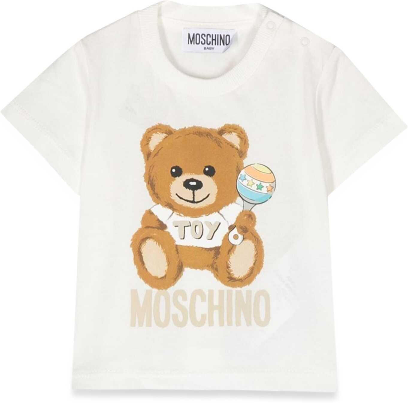 Poze Moschino Teddy Bear Logo T-Shirt IVORY