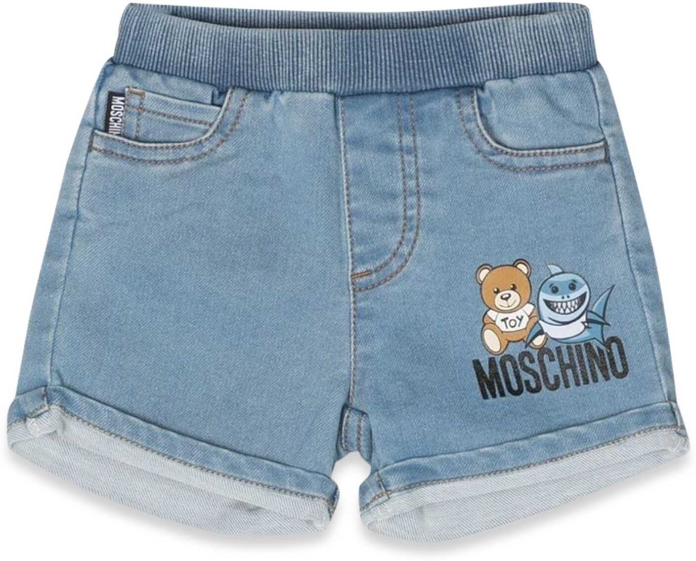 Poze Moschino Denim Fleece Shorts DENIM