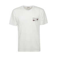 Tricouri Woolrich T-shirt CFWOTE0097MRUT2926 103 LIGHT GREY MELANGE Barbati