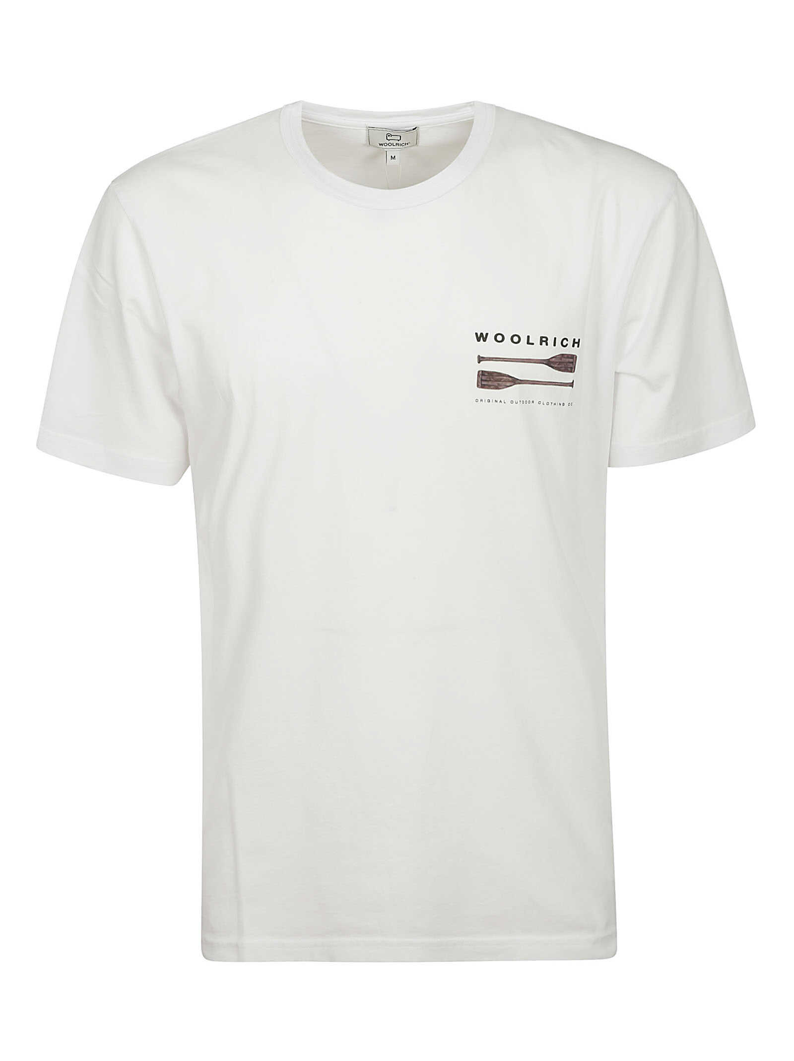 Woolrich Woolrich T-shirt CFWOTE0097MRUT2926 103 LIGHT GREY MELANGE Bright White