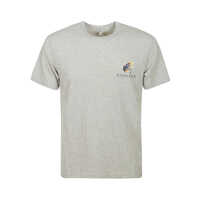 Tricouri Woolrich T-shirt CFWOTE0097MRUT2926 103 LIGHT GREY MELANGE Barbati