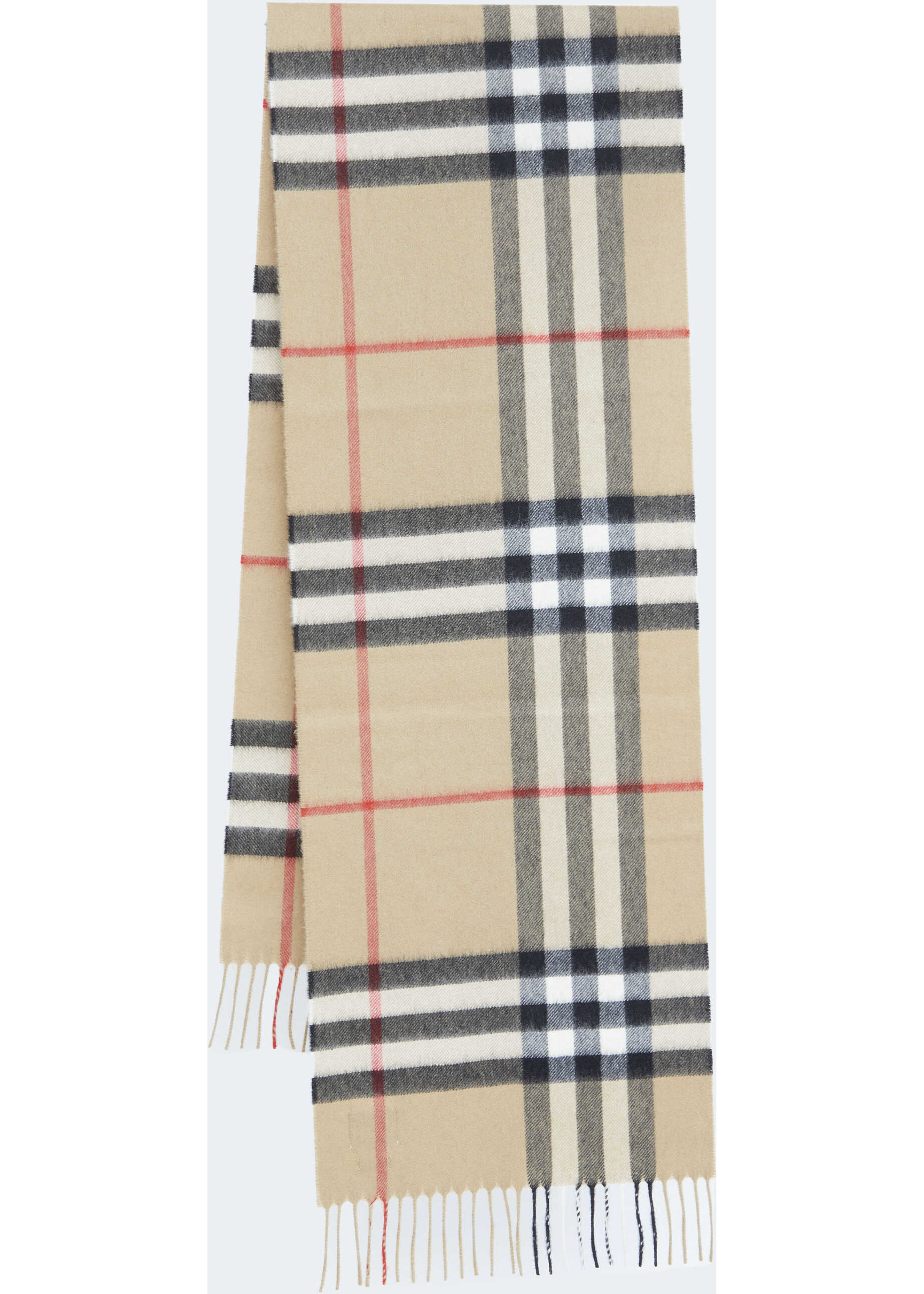 Burberry Check Cashmere Scarf BEIGE