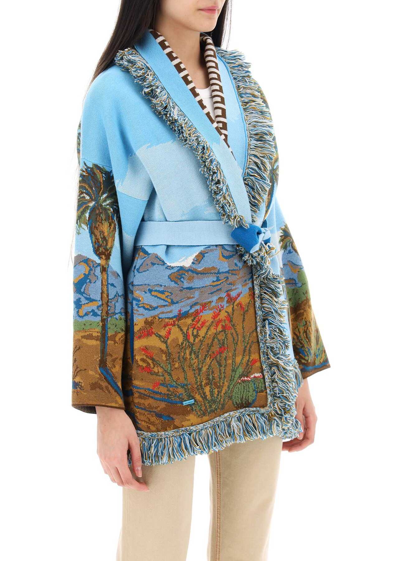 ALANUI Cotton Wool Silk Wrap Cardigan MULTICOLOR