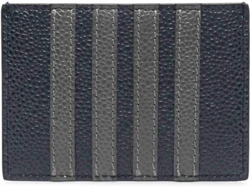 Portofele Thom Browne 4Bar Card Holder BLUE Barbati (BM 9854216) 2