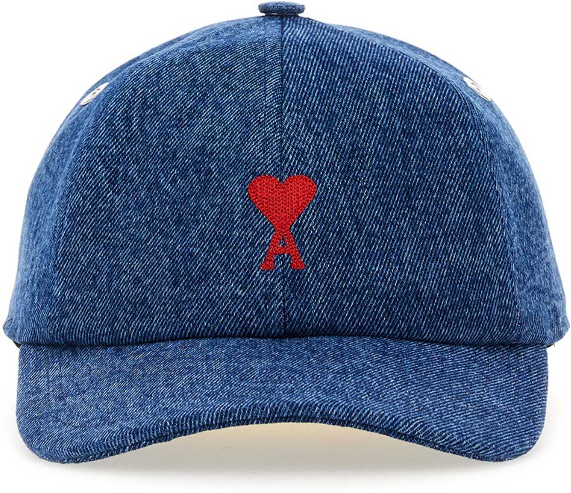 AMI Paris Baseball Hat With Logo BLUE