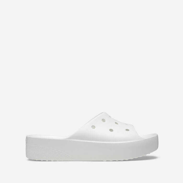 Crocs Women\'s flip flops Classic Platform Slide 208180 WHITE WHITE