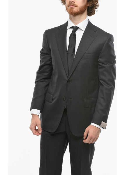 Costume CORNELIANI Flap Pocket Mantua Suit Gray Barbati (BM 9854939) 2