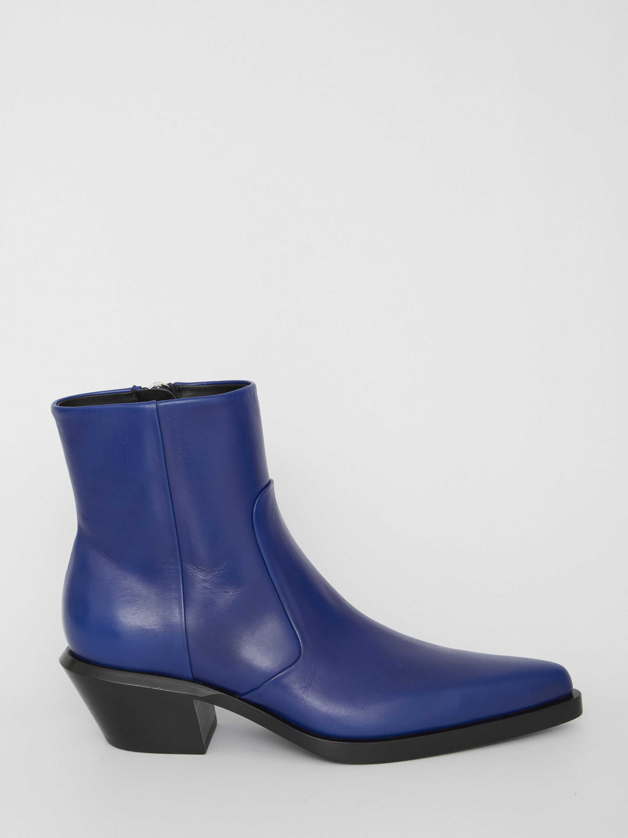 Off-White Slim Texan Ankle Boots BLUE