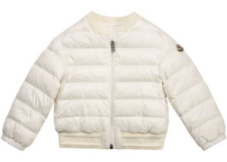 Moncler Boys Polyamide Outerwear Jacket WHITE