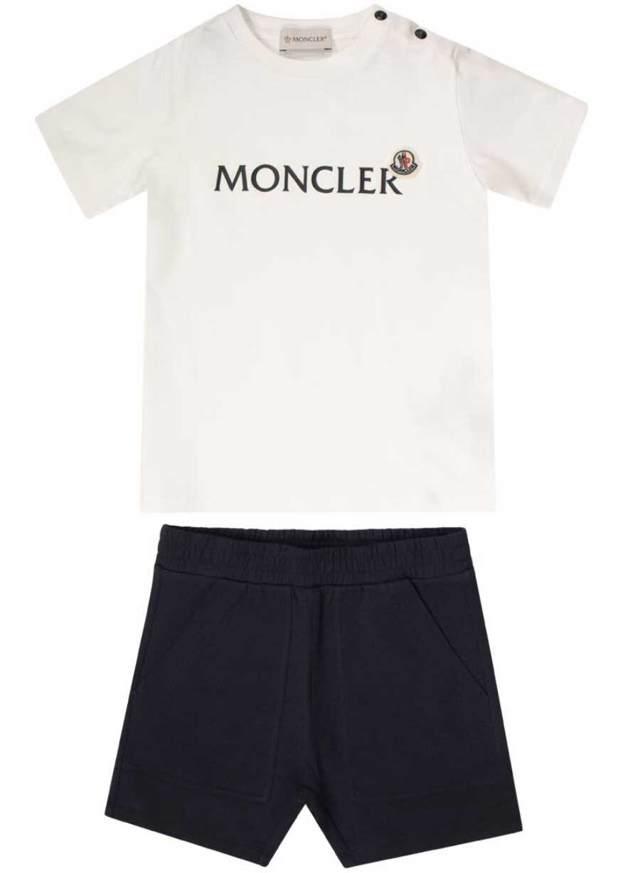 Moncler Boys Cotton T-Shirt WHITE