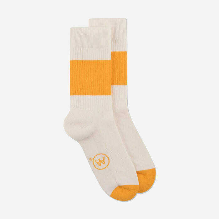 Wood Wood Socks Jis Contrast AA Socks 10249006-9517 OFF WHITE WHITE
