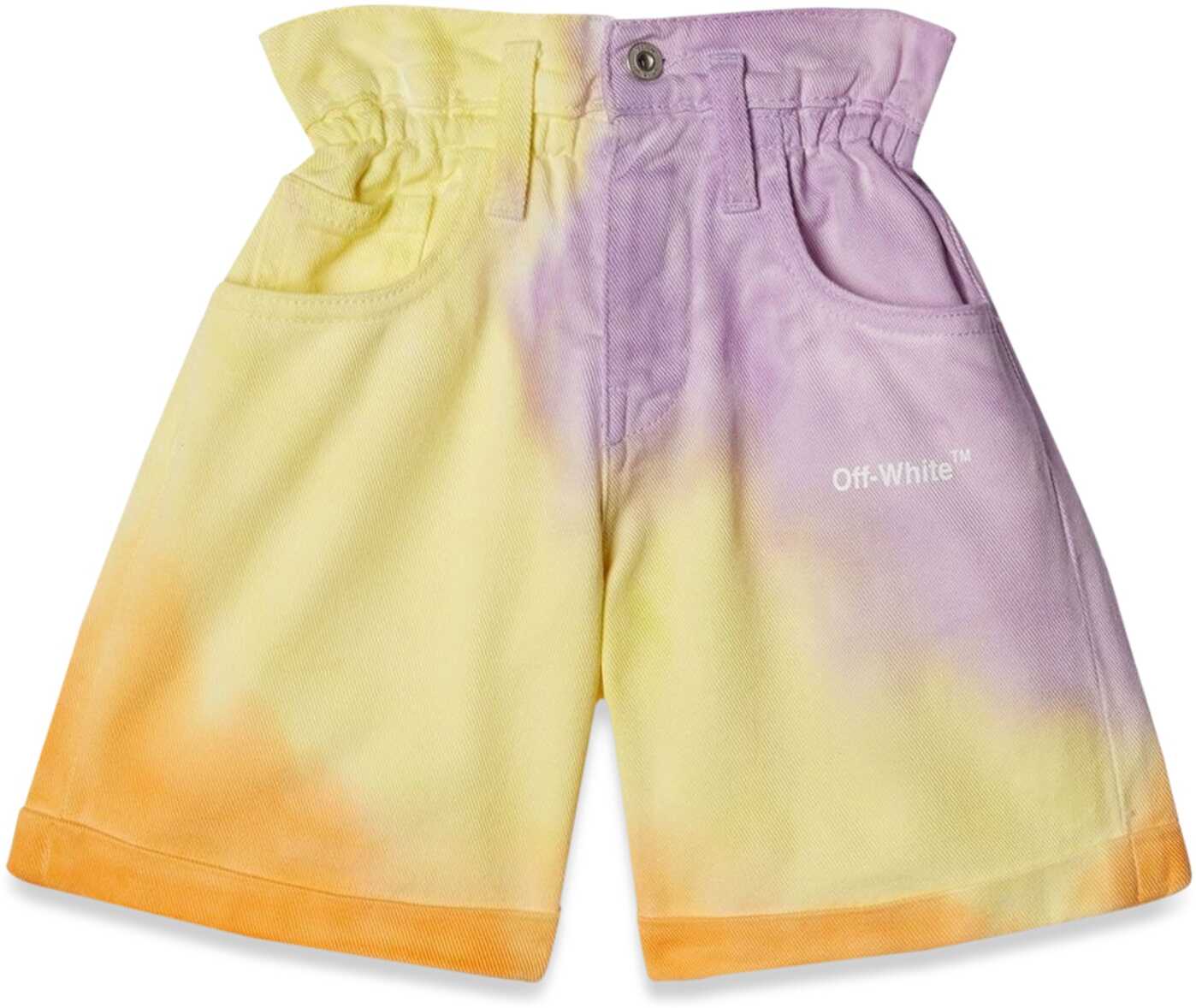 Off-White Helvetica Sprayed Shorts MULTICOLOUR