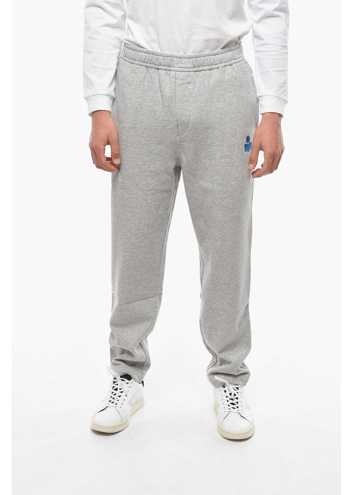 Isabel Marant Mailejo Joggers With Elasticated Waistband And Contrasting L Gray