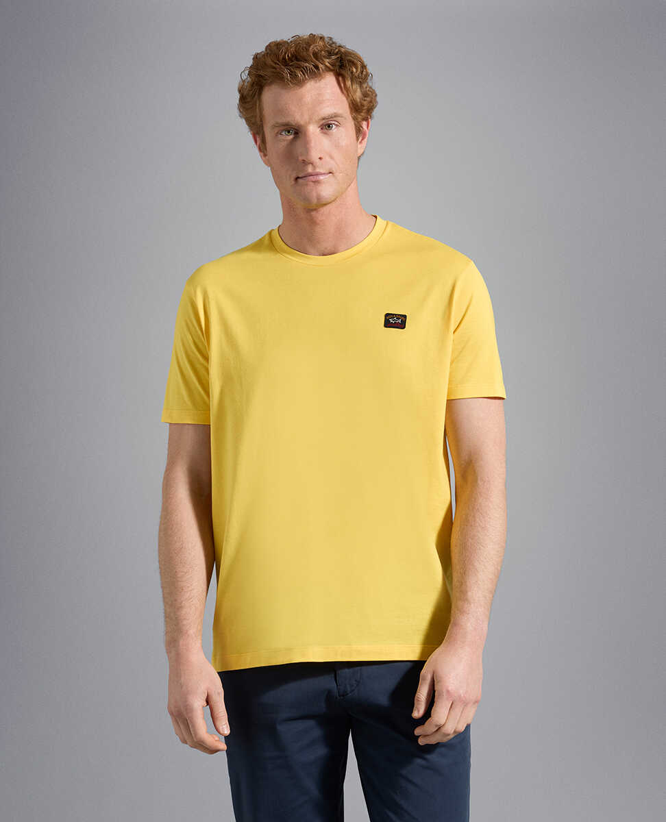 Paul&Shark Paul & Shark T-shirt C0P1002 10 WHITE Bright Yellow