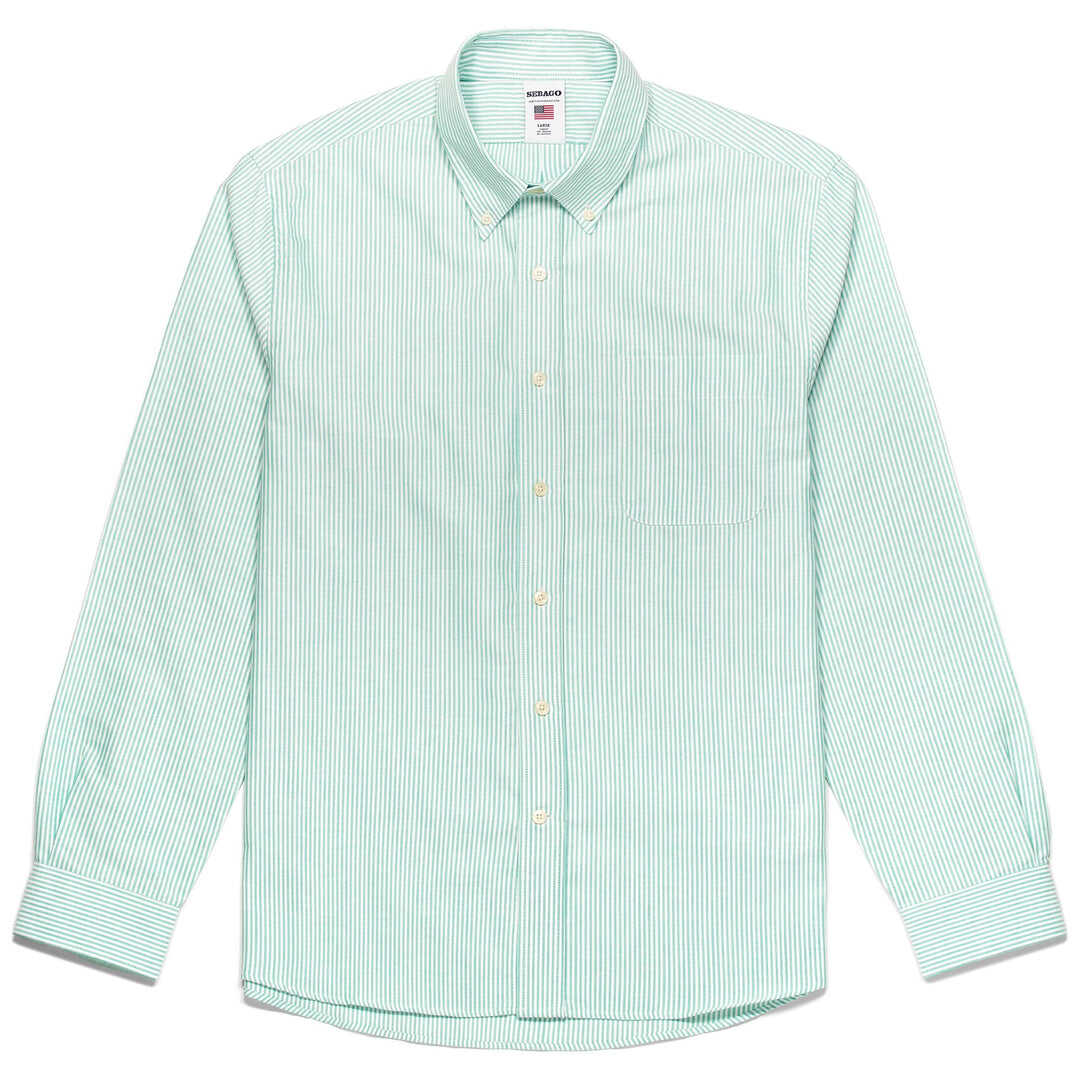 Sebago Sebago Shirt 7111PEW A0O AZURE WHITE As Green Arctic White