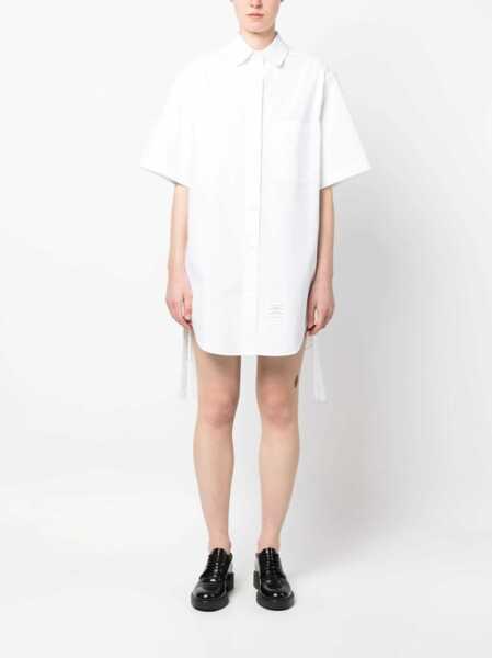 Rochii casual Thom Browne Mini Chemiser Dress WHITE Femei (BM 9880409) 2