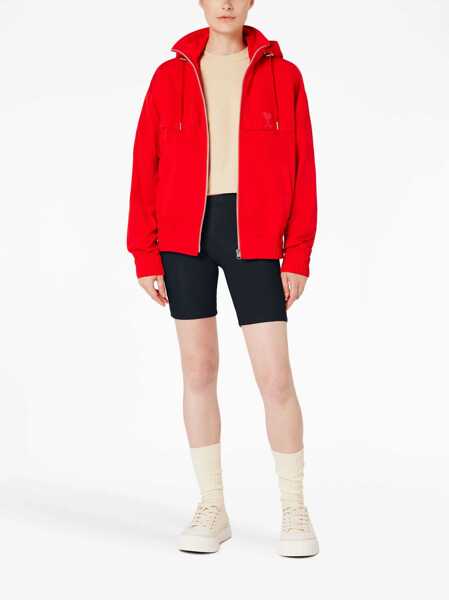 Pantaloni scurti AMI Paris Cotton Shorts BLACK Femei (BM 9880445) 2