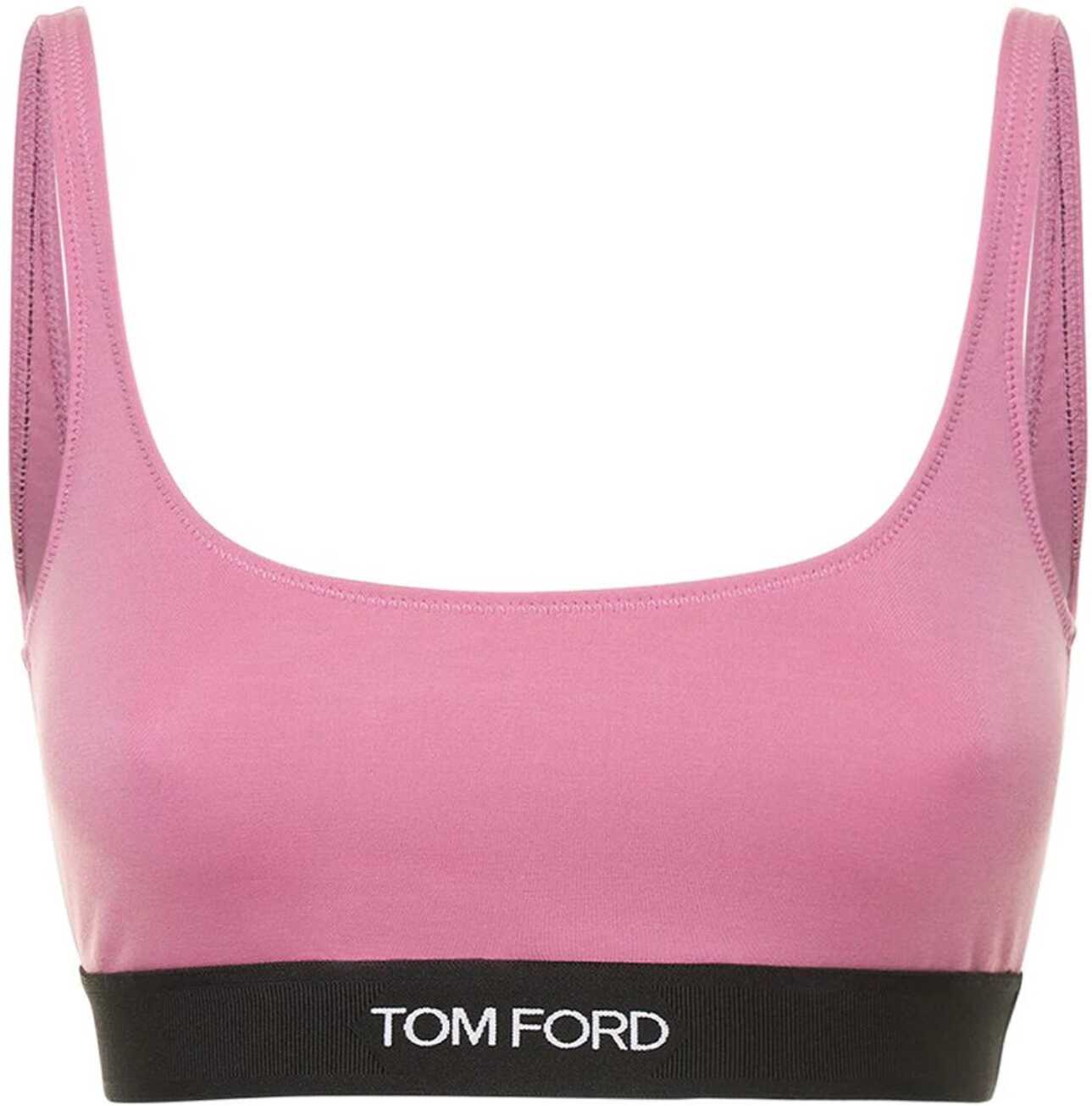 Tom Ford Bralette With Logo FUCHSIA