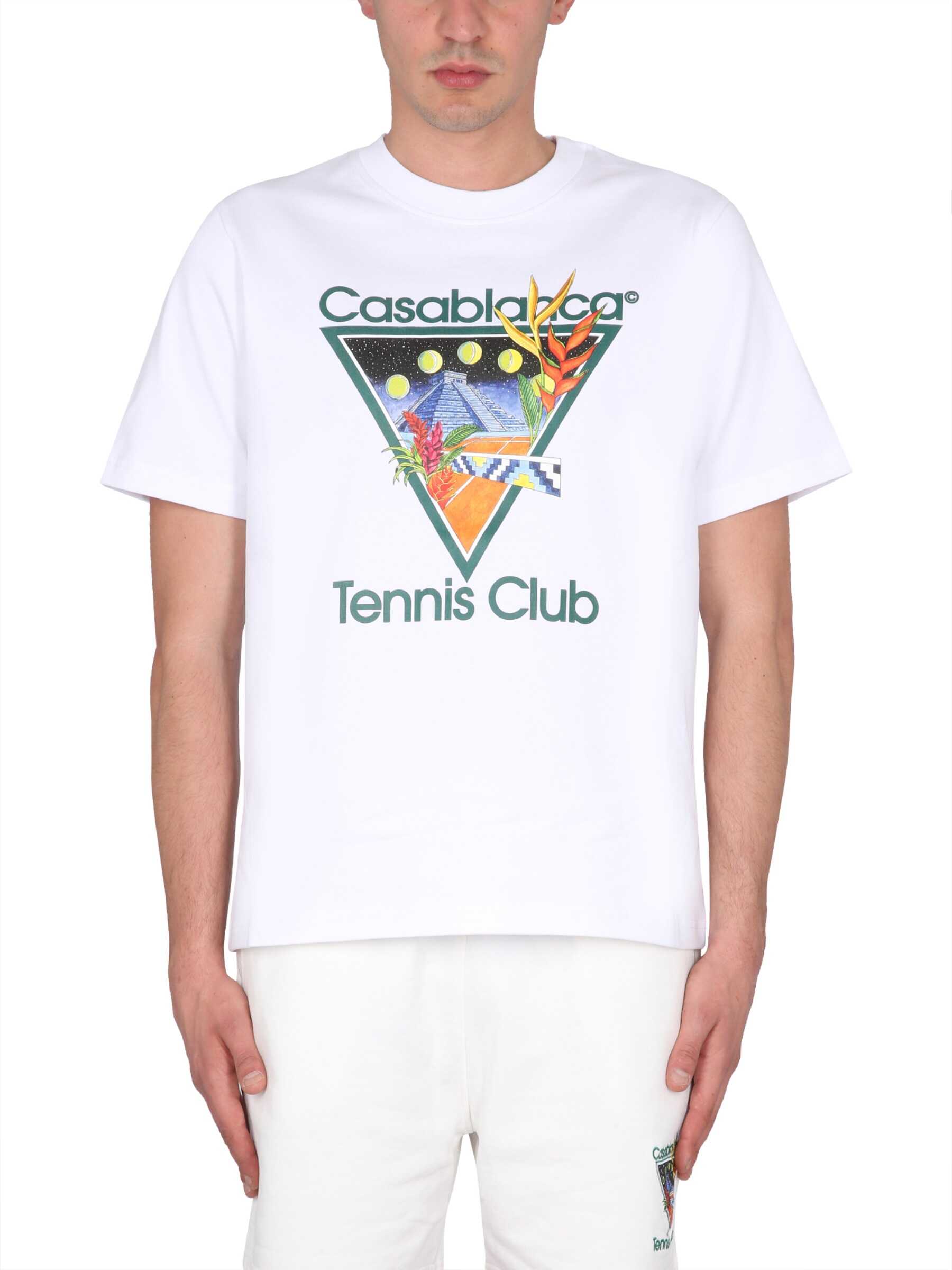 Casablanca Tennis Club T-Shirt WHITE