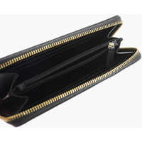 Portofele Moschino Dama - Portofele Moschino Love Logo Embossed Faux Leather Continental Wallet Black Femei (BM 9880799) - B-mall.ro