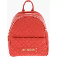 Rucsacuri Love Quilted Faux Leather Backpack With Matched Pouch Femei