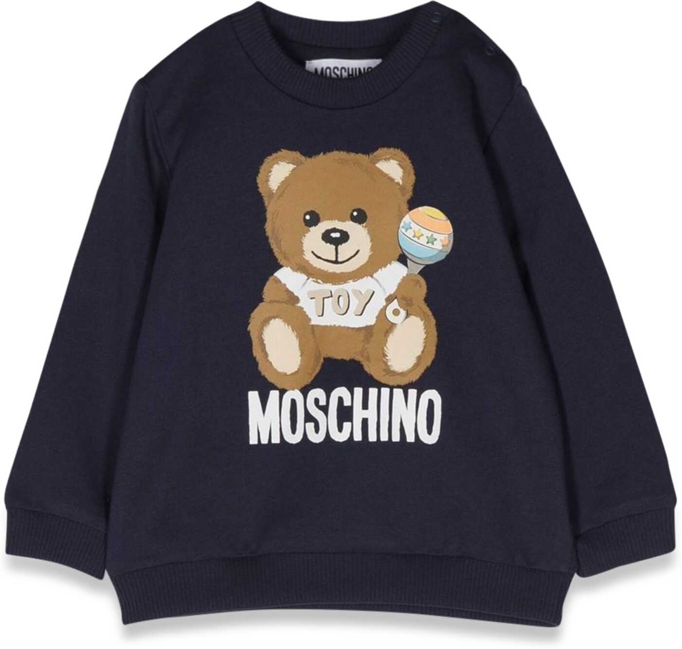 Poze Moschino Teddy Bear Crewneck Sweatshirt BLUE