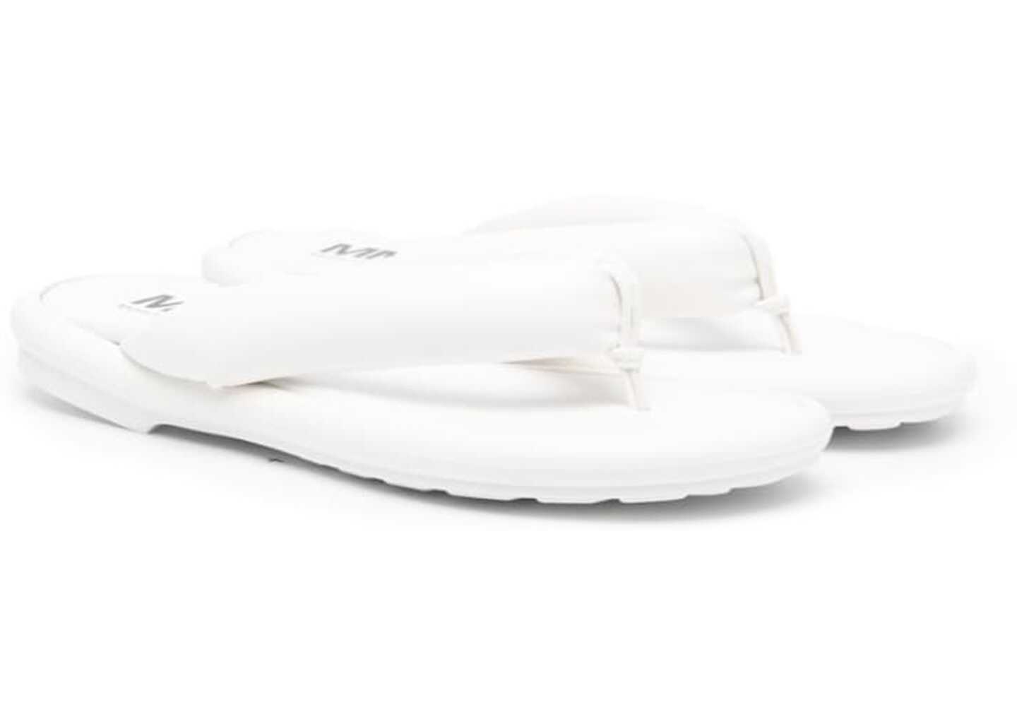 Poze MM6 Maison Margiela Padded Thong Sandals WHITE