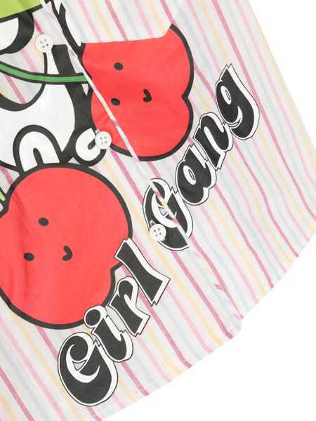 Camasi casual GCDS Striped Shirt Print MULTICOLOUR Fete (BM 9881144) 3