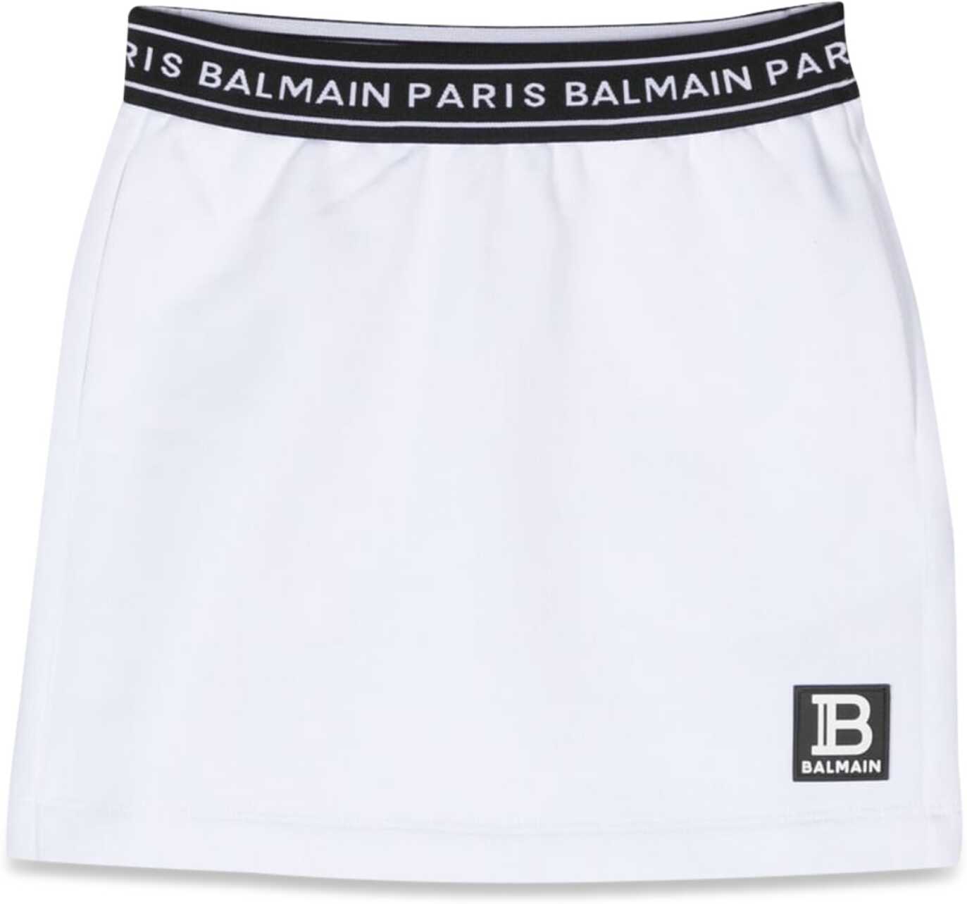 Poze Balmain Sweatshirt Skirt WHITE