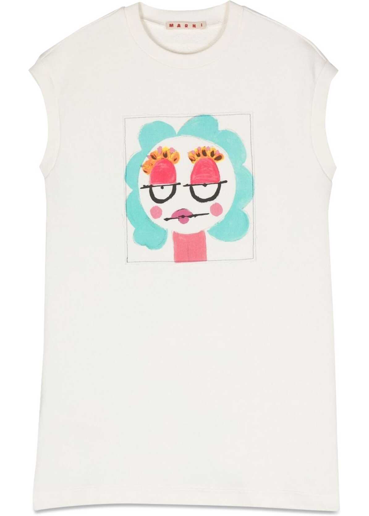 Poze Marni Dress T.shirt Sm WHITE