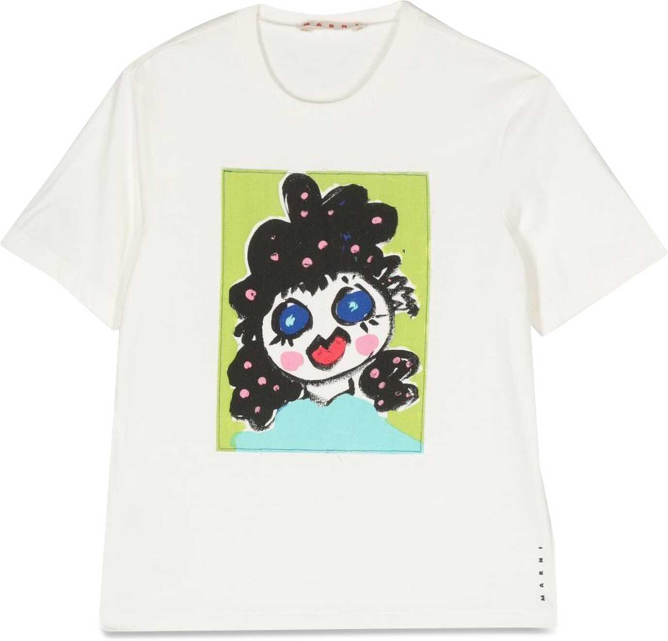 Poze Marni T-Shit Mc Print WHITE