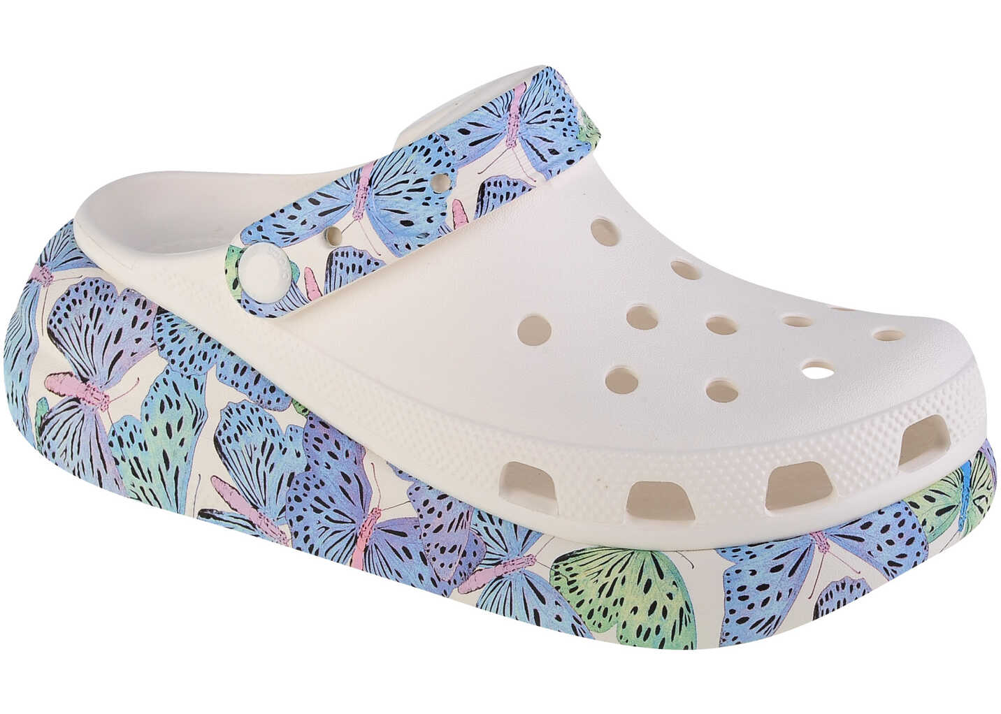 Crocs Classic Crush Butterfly Sandal White