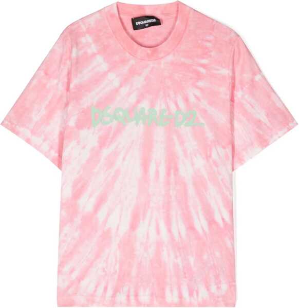 Tricouri DSQUARED2 Mc Logo Slouch Fit T-Shirt PINK Baieti (BM 9885833) 1