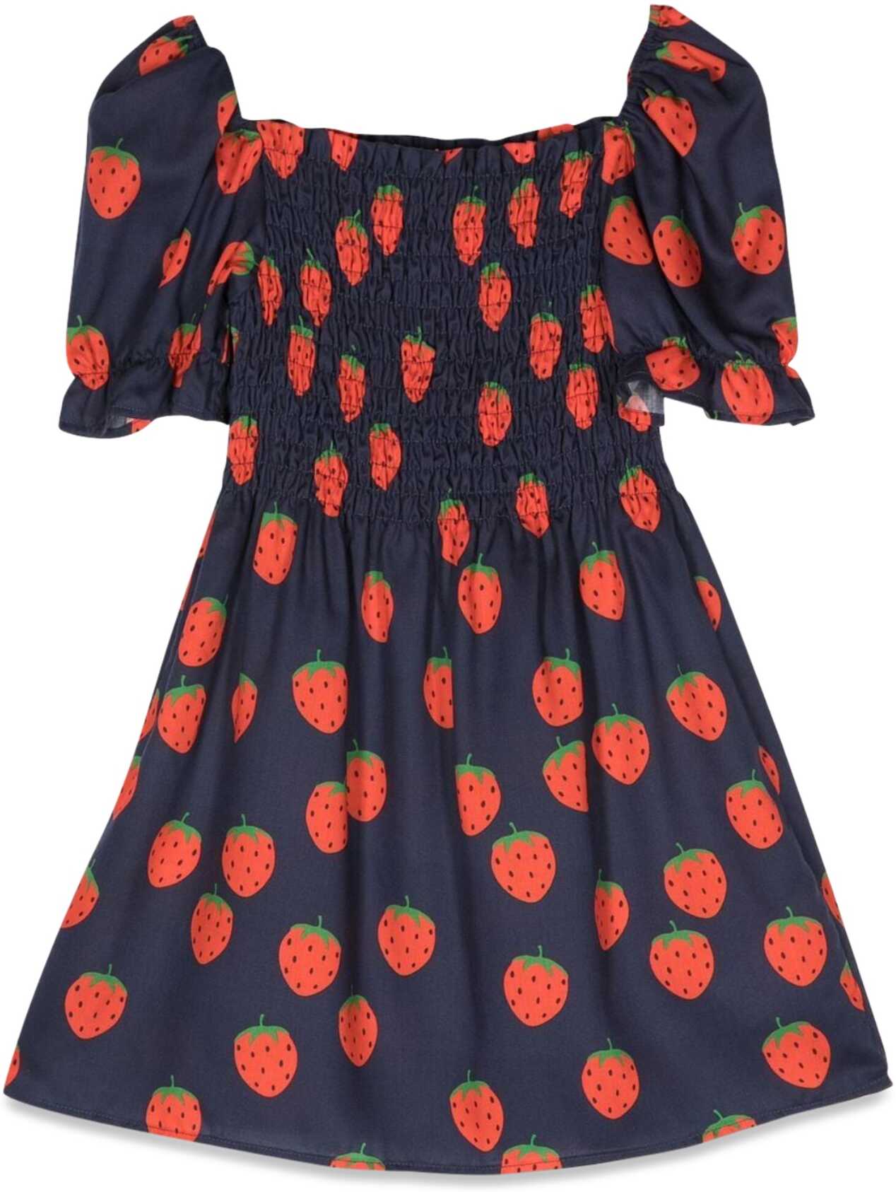 Poze MINI RODINI Strawberries Allover P S/S Dress MULTICOLOUR