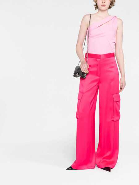 Pantaloni casual Versace Duchesse Pants FUCHSIA Femei (BM 9888686) 2
