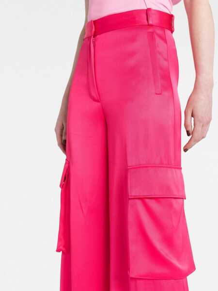 Pantaloni casual Versace Duchesse Pants FUCHSIA Femei (BM 9888686) 3