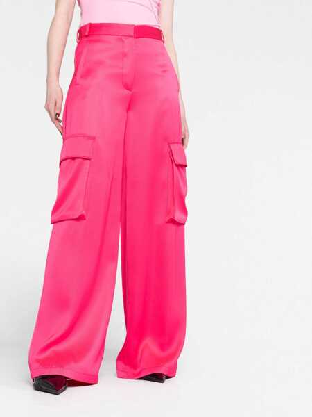 Pantaloni casual Versace Duchesse Pants FUCHSIA Femei (BM 9888686) 5