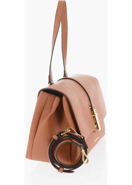 Genti tip postas Moschino Love Faux Leather Bag With Removable Shoulder Strap Brown Femei (BM 9889781) 2