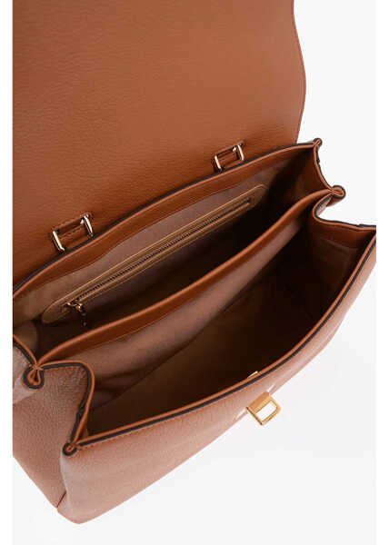 Genti tip postas Moschino Love Faux Leather Bag With Removable Shoulder Strap Brown Femei (BM 9889781) 4