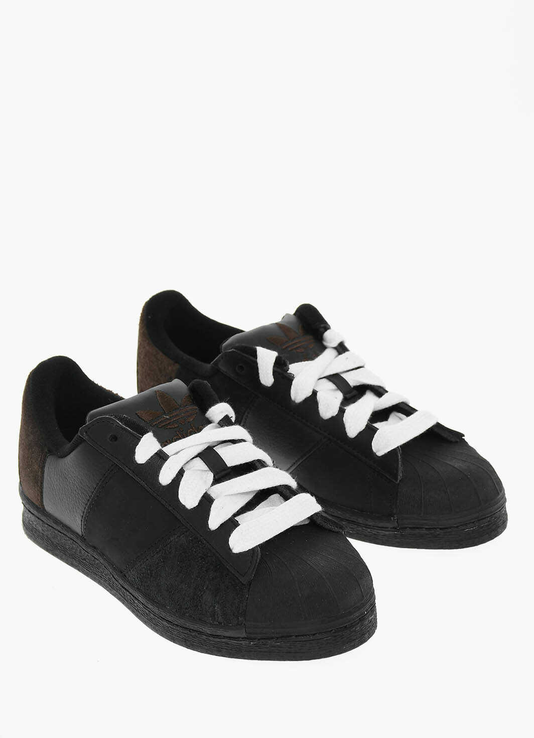 adidas Leather Superstar 82 Low-Top Sneakers Black