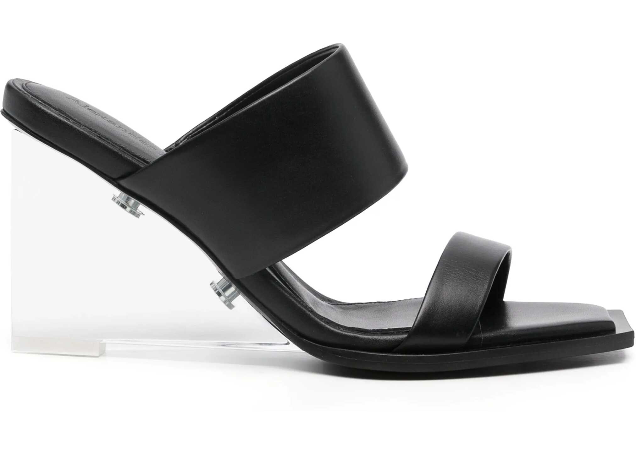 Alexander McQueen Leather Sandal BLACK