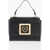 Moschino Love Faux Leather Shoulder Bag With Golden Details Black