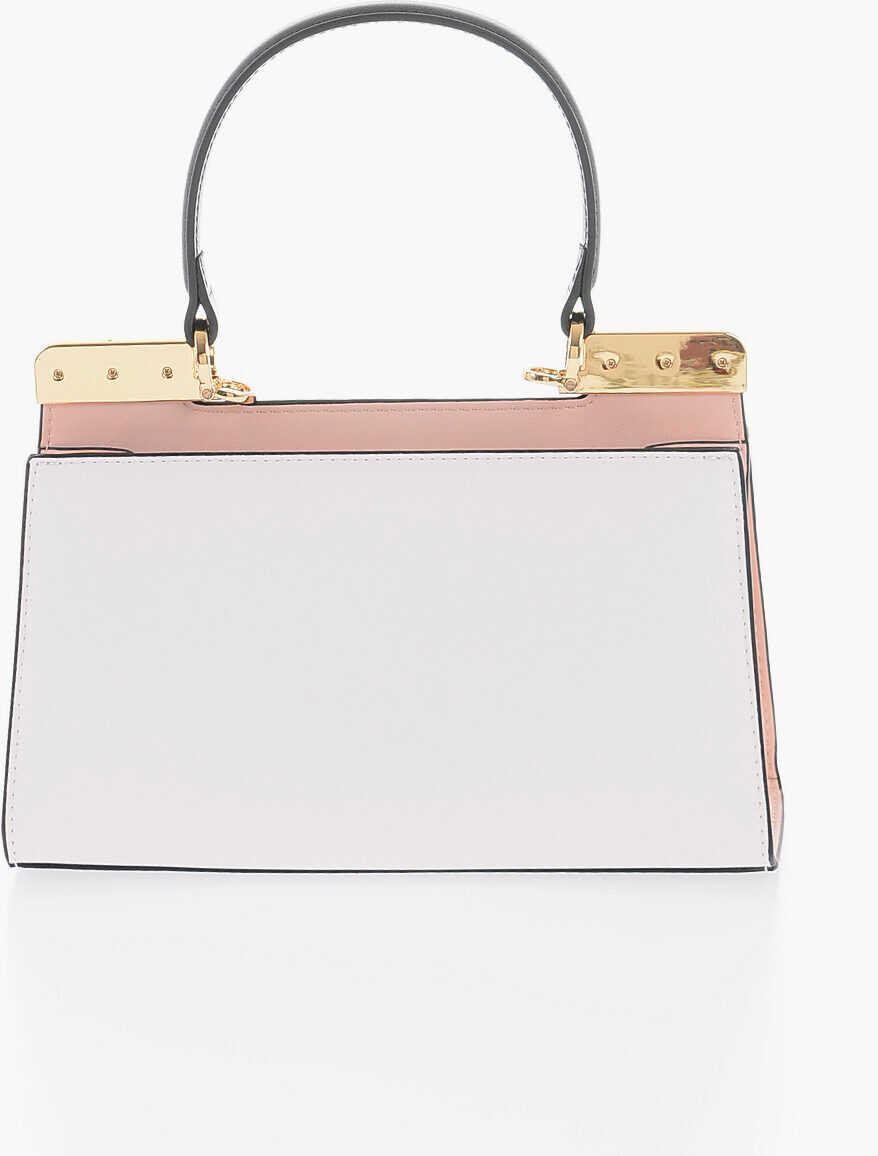 Genti de mana Moschino Love Faux Leather Handbag With Golden Details Pink Femei (BM 9890555) 2