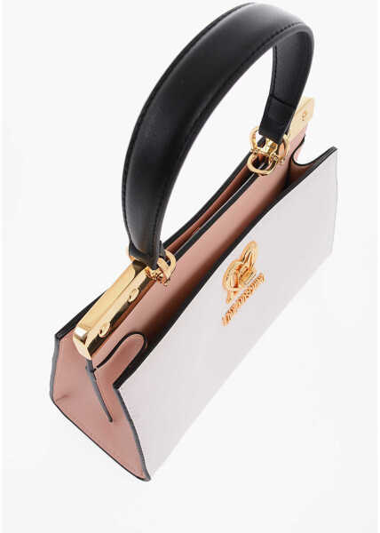 Genti de mana Moschino Love Faux Leather Handbag With Golden Details Pink Femei (BM 9890555) 4