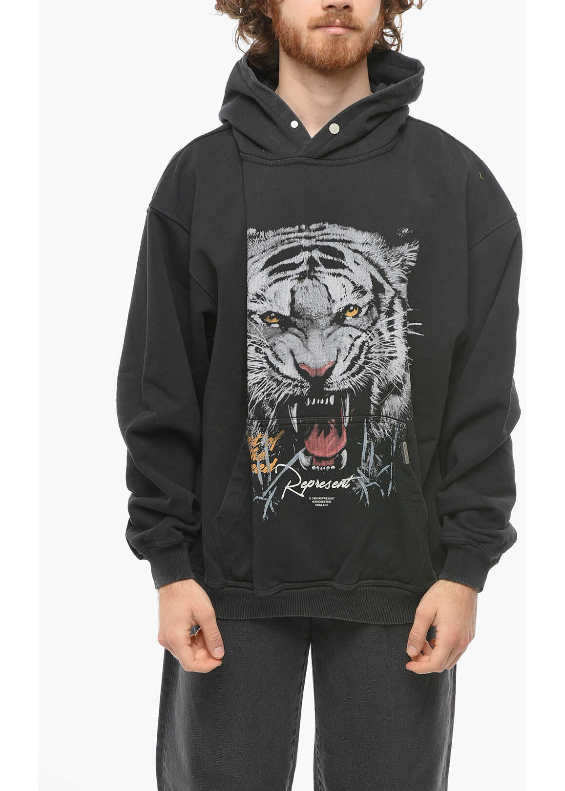 REPRESENT Front Printed Best Of The Breed Hoodie Black