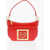 Moschino Love Faux Leather Bag With Removable Shoulder Strap And Meta Red