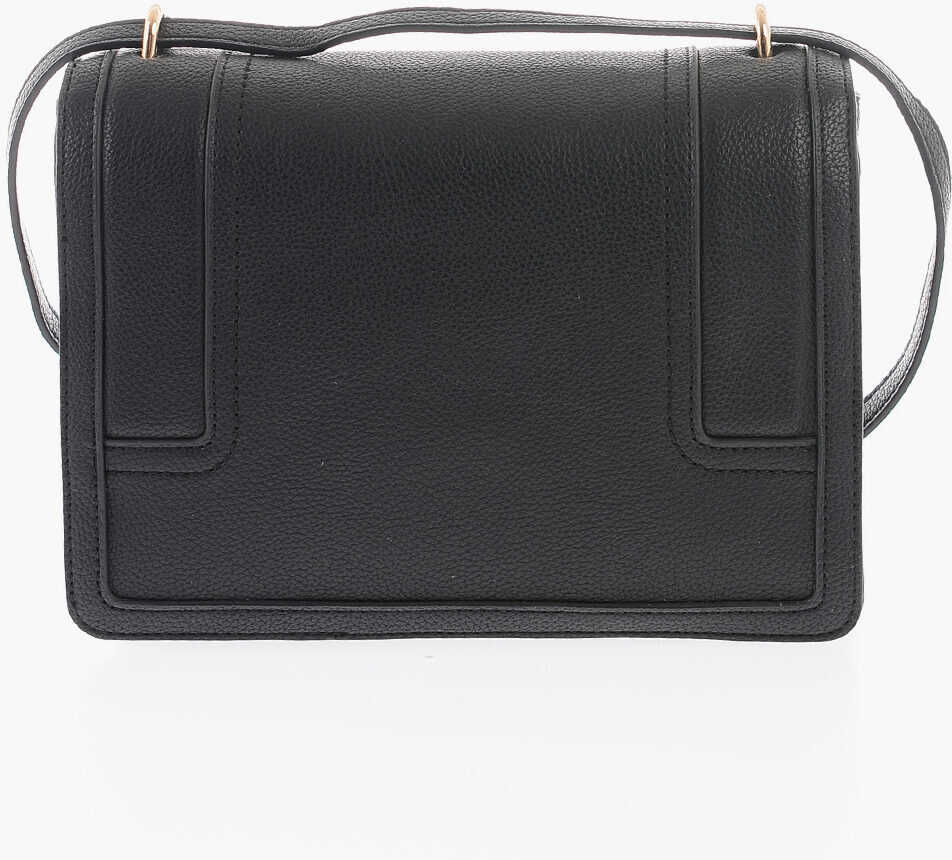 Genti tip postas Moschino Love Faux Leather Crossbody Bag With Golden Logo Black Femei (BM 9891053) 2