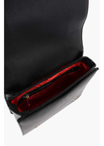 Genti tip postas Moschino Love Faux Leather Crossbody Bag With Golden Logo Black Femei (BM 9891053) 4